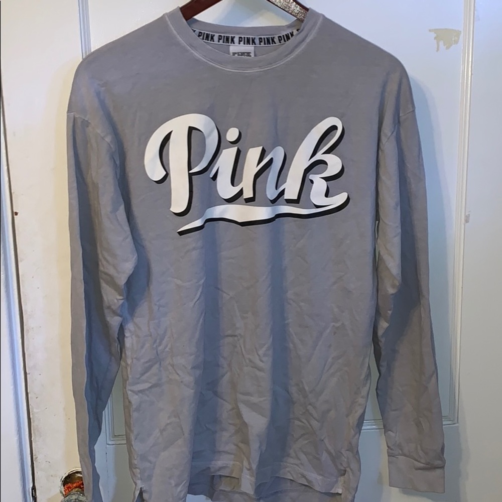 NWOT VS PINK Long Sleeve Boyfriend Tee XS